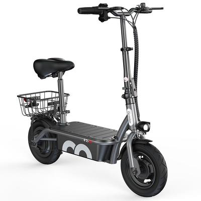 iScooter F2 Без сертификата ABE 500 В Электросамокат С Сиденьем И Задней Корзиной 10-дюймовые Колеса Макс. Скорость 30 км/ч Запас Хода 30 км Городской 36 В 7,8 Ач Электросамокат