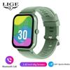 LIGE HD Смарт-часы с большим экраном Bluetooth Вызов Спортивный браслет для здоровья Браслет для измерения температуры тела IP67 Водонепроницаемые мужские умные часы