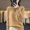 Sweater Women O-neck Cashmere Knitwear Female Pullover Autumn Winter Casual Tops Solid Color Soft Clothing