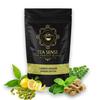TEA SENSE Lemon Ginger Green Detox | Loose Leaf | 100g | Green Tea with Lemon Peels, Ginger, Spearmint, Cardamom Seeds & Moringa
