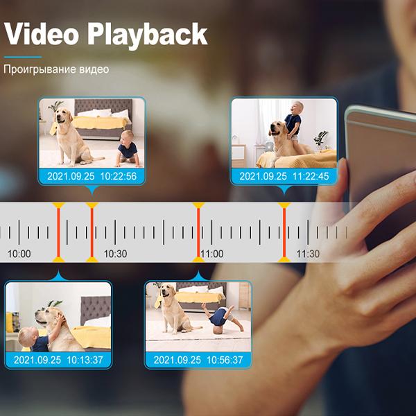 Techage 4MP PTZ WIFI IP Camera Speed Outdoor Wireless AI Security Surveillance IP Camera Full Color Night Two Way Audio ONVIF