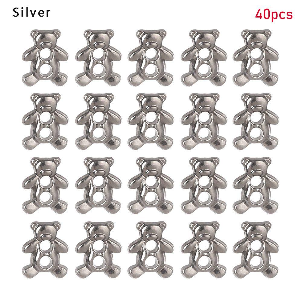 Craft Bear Pattern Decoration DIY Doll Clothes Mini Buttons Clothing Sewing Buckle Metal Buckles