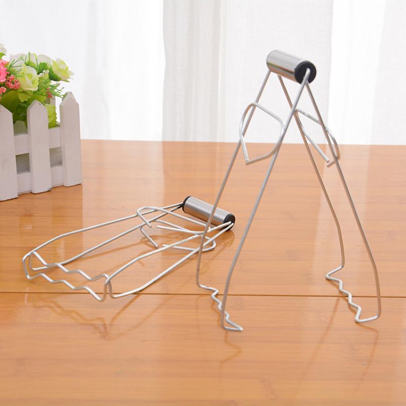 Rust Proof Stainless Steel Foldable Anti-Scald Bowl Clip Non-Slip Plate Pot Gripper Kitchen Cooking Accessory