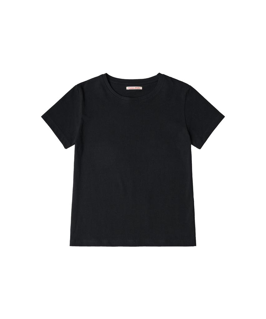 Banwonateullie A3487 Базовая футболка Regular Fit_Черная