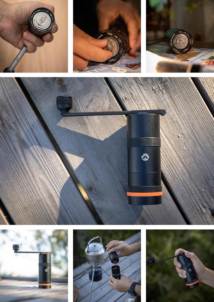 Кофемолка для кемпинга Camping Moon Coffee Mill, ручная кофемолка Solo Grinder S, коническая черная шестерня CC-115BK