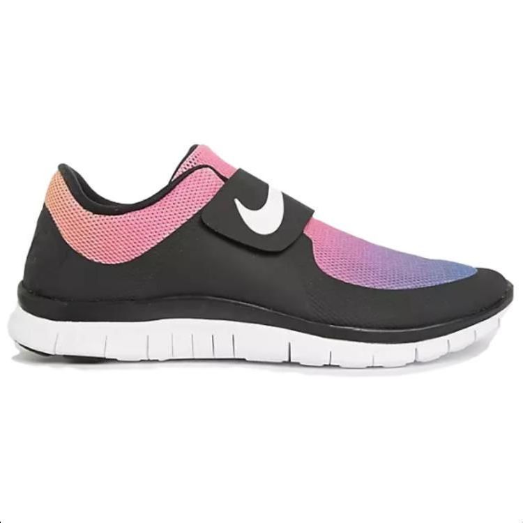 Nike Бесплатные мужские кроссовки Socfly SD черные белые-розовые-вспышки-истинно-желтые 724766-005