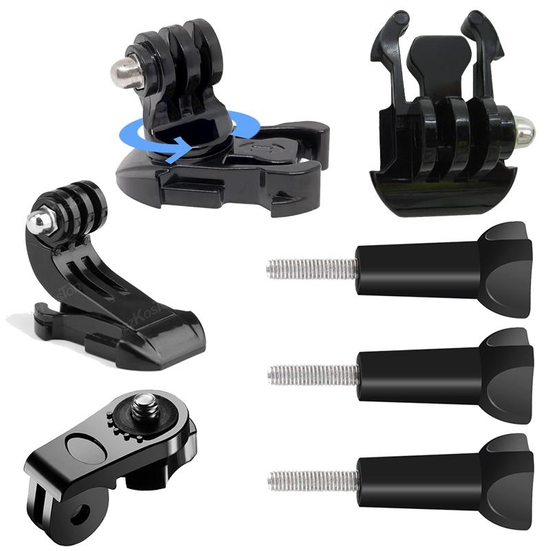 Крепления на шлем с клеевым слоем, плоское изогнутое крепление для GoPro Hero 13 12 11 10 9 8 Insta360 X5 X4 AKASO DJI OSMO Action 5 Pro SJCAM