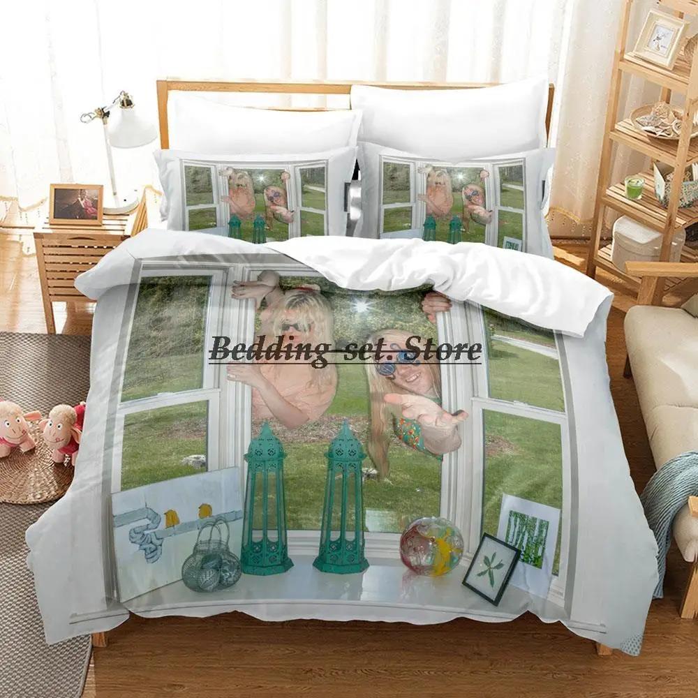 Комплект постельного белья 100 Gecs Односпальный Полуторный Двуспальный Кинг-сайз Комплект для кровати Взрослый Детский Спальня Комплекты пододеяльников 3D-принт Аниме Комплект простыней