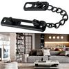 ~Door 1Chain 1Latch 1Bolt 1Restrictor 1Safety Guard Lock Slide Catch Stainless Steel Home Security Door Chain With Screws