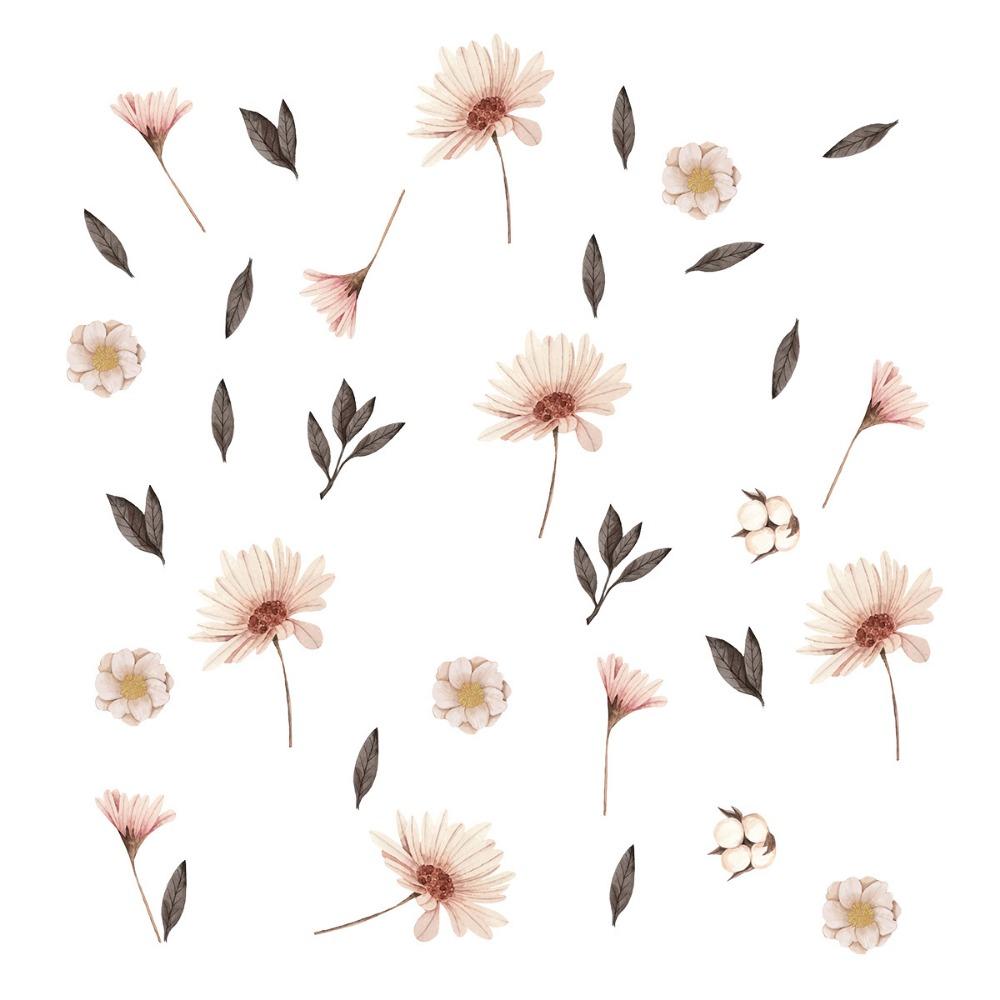 Сделай сам Декоративные наклейки Бохо Настенное искусство Новые цветы Наклейки на стену Украшение для дома