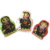 [N1221] - Set of 3 Nesting Trays 'Russian Dolls' Red Green