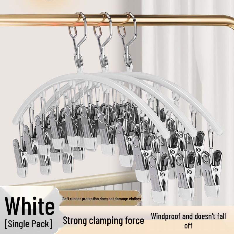 Multifunctional Sock Drying Rack with 10 Clips for Clothes, Lingerie, and Underwear