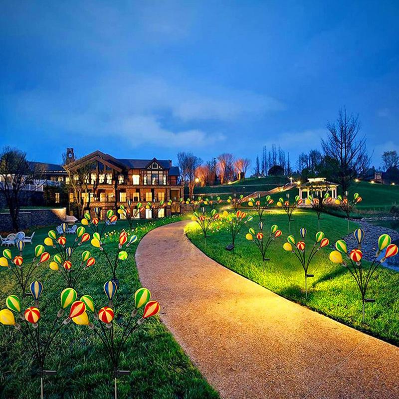 1500 лм солнечные воздушные шары водонепроницаемые пейзажные солнечные светлячки светодиодные солнечные фонари декоративный свет уличные светодиодные солнечные фонари