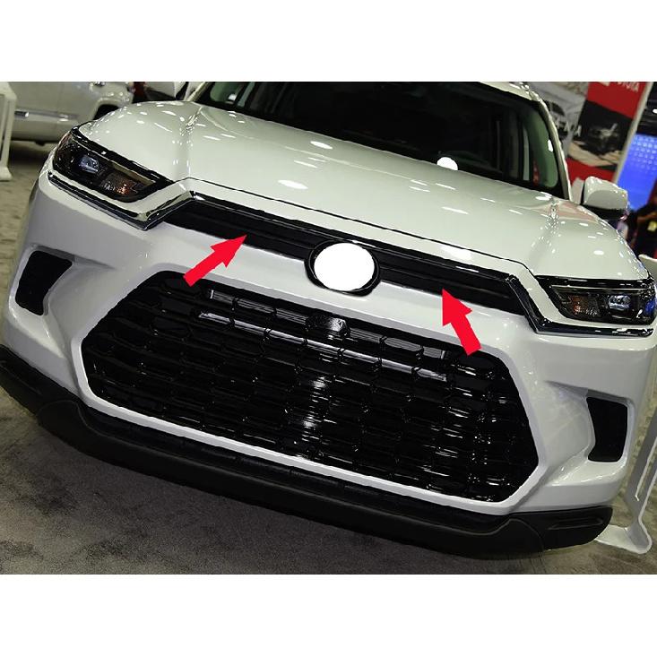 Для Toyota Grand Highlander 2024 2025 2026 ABS Хром Акцентная Накладка на Переднюю Решетку Сетчатая Отделка Молдинг Стиль Рамка Декоративный Элемент