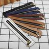 Faux Leather Bag Zipper Strip Stainless Clothing Luggage Faux Leather DIY Sewing Zipper Chain with Sewing Holes
