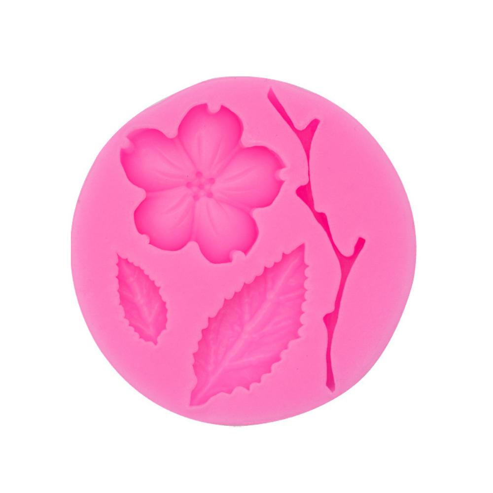 4 солнечных цветка, розы, персикового цвета, силиконовая форма для торта, помадка, шоколадная форма