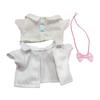 3 Pieces Dolls Shirt and Coat Tie Costume Accessories, Miniature Clothes Outfits for 15cm Boy