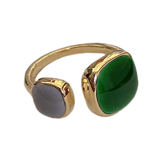 Кольцо на палец, регулируемое ювелирное изделие, изысканное анти-выцветание, геометрическое кольцо в японском стиле