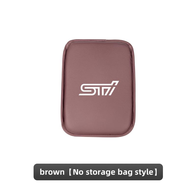 Leather Car Armrest Box Pad Auto Armrest Mat High Quality Accessorie For Subaru STI Forester BRZ Outback Legacy Levorg WRX 2006 PP222