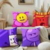 BFDI Битва за Остров Мечты Наволочка Плюшевая Ткань Мягкая Наволочка Двусторонняя Печать Чехол для Подушки Домашние Подарки