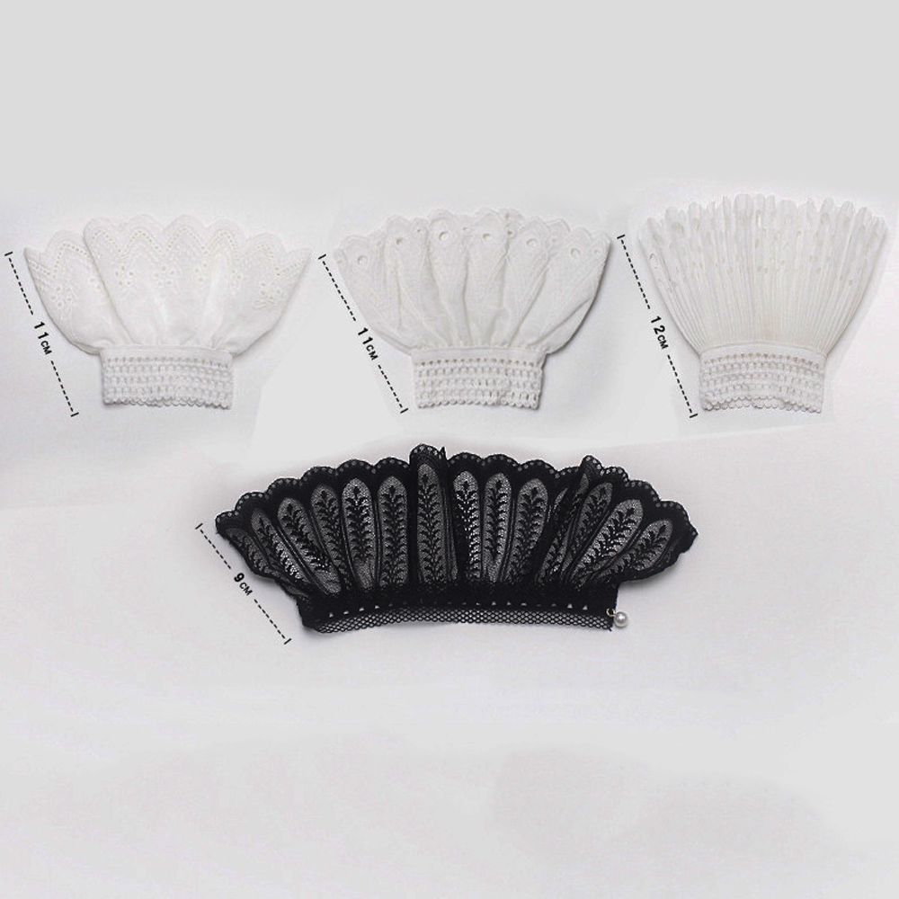Lace Organ Fake Sleeves Pleated Decorative Sleeves Fake Sleeves Wild Sweater Pleated Wrist