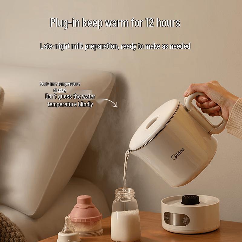 Midea Portable Folding Travel Electric Kettle CN plug (adapter included)