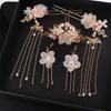 Jewelry Flower Handmade Tassel Fashion Chinese Hair Comb Earrings Hanfu Hair Stick Headwear Sets
