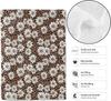 Leopard Print and Daisy Throw Blanket,Soft,Lightweight Flannel,Chic Nature Blankets - Gifts for Kids Women Girls,for Cou