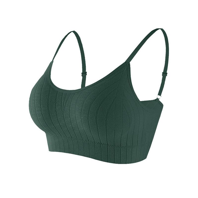 Women's Push-up Bra Elastic Gather Bra All-match Underwear Seamless Bra Wireless Solid Color Thickening Underwear