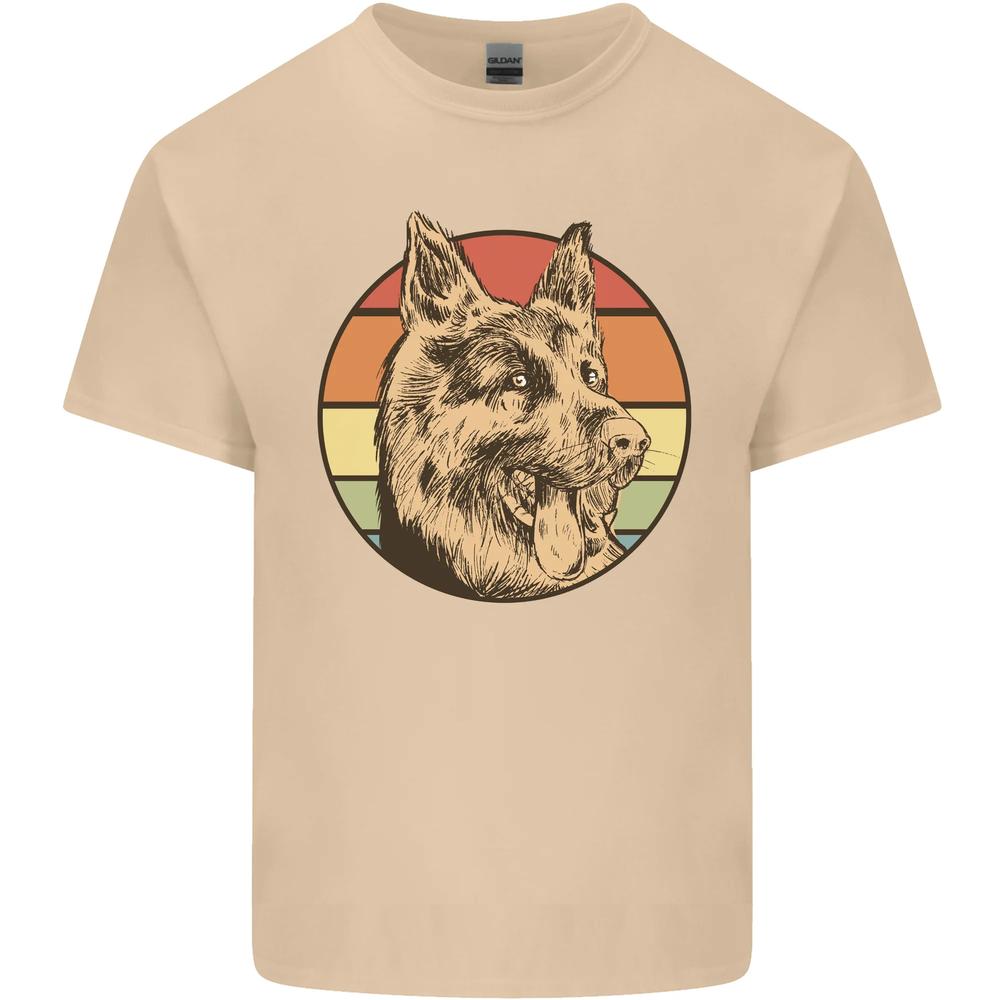 Футболка унисекс с изображением немецкой овчарки и папы