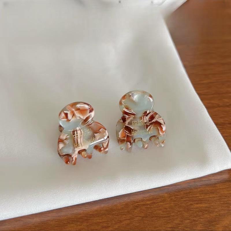 2 шт./пара Мини 2 см Ацетат Маленькие Заколки-крабики для волос Боковые заколки Ацетатные крабики для волос для девочек Милые заколки Женские аксессуары для волос