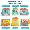 Montessori Toys for Toddlers Musical Toy for Baby Bus Toy with Gear Matching Game Whack-a-Mole Clock Learning Toys Birthday Gift