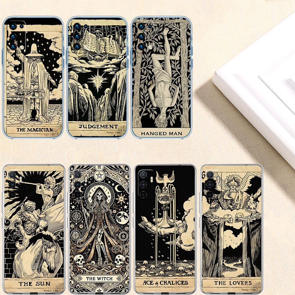 NH48 Witch Divination Tarot Moon Case for Motorola G10 G20 G30 G31 G32 G34 G35 G41 G42 G50 G51 G52 G55 G60 G60S G62 G71 G72 G75