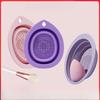 1pc Silicone Folding Dishwashing Tool, Makeup Brush, Beauty Sponge, Powder Puff, Dishwashing Tool