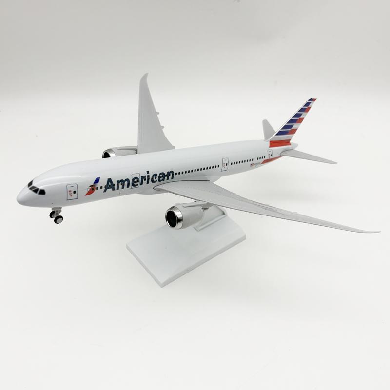 Масштаб 1/130 30 см Авиакомпания America Airways Самолет B787 Модель-симулятор Самолеты Смола Литье под давлением Самолет Игрушка Сборка Хобби Моделирование