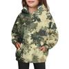 Girls' Hooded Tie- Sweatshirt - Pullover Print Top