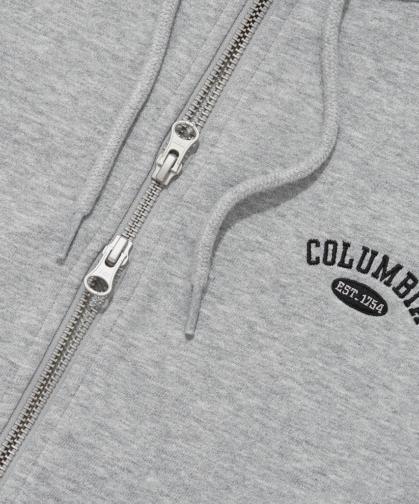 Толстовка Columbia University Cu Arch Terry на молнии_Серый меланж