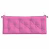 VidaXL Coussin de banc de jardin rose 120x50x7 cm tissu 361600