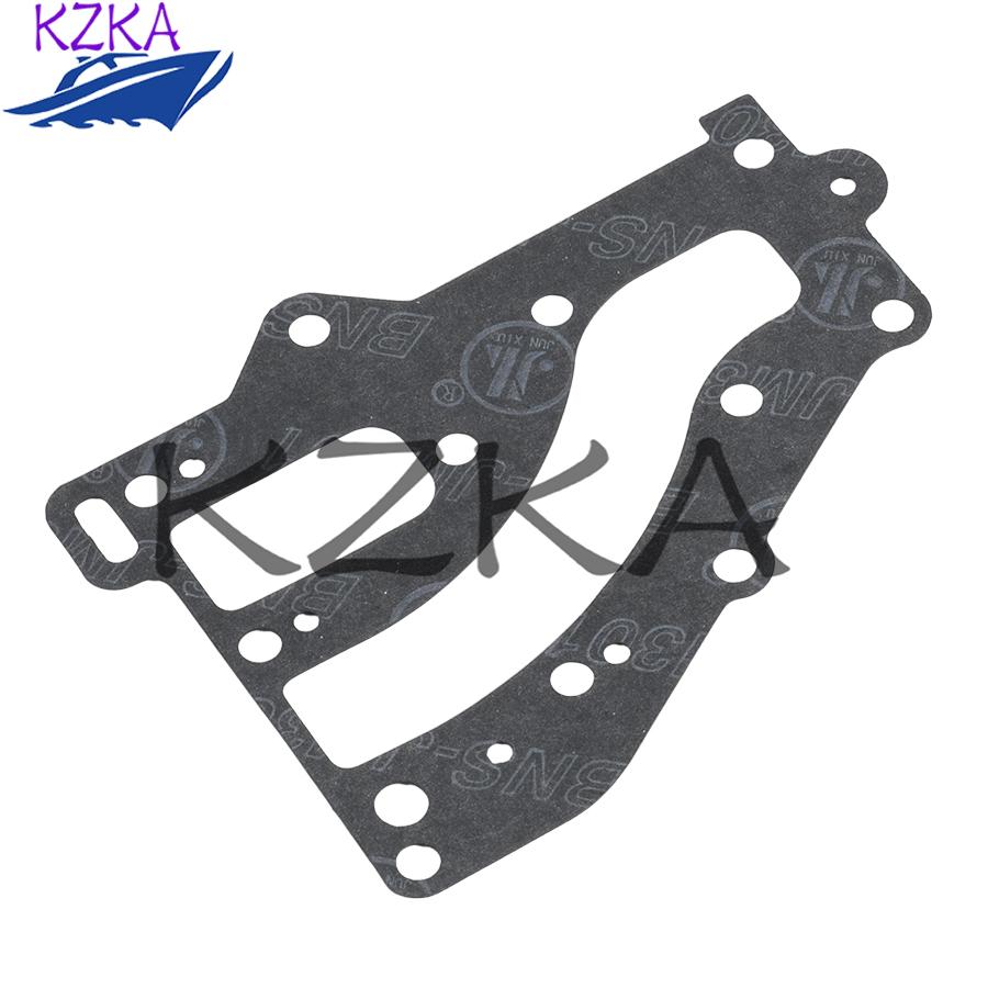 677-41112-A0 ПРОКЛАДКА КРЫШКИ ВЫПУСКНОГО КОЛЛЕКТОРА ДЛЯ ЛОДОЧНОГО ДВИГАТЕЛЯ YAMAHA 2-тактный 5 л.с. 8 л.с. 8B 27-95597M 677-41112 MARINER Заменяет детали