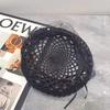 Новые роскошные женские кружевные береты для девочек, джинсовая женская плоская кепка, сетчатая модная уличная кепка, черная повседневная шляпа для женщин