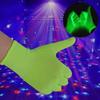 Светящиеся в УФ Неоновые Перчатки Зеленый Ночник Украшение Универсальная Волшебная Перчатка Уличные