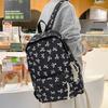 Nylon Students School Bag Lightweight Teenagers Shoulder Bag Simple Bow Backpack  Students