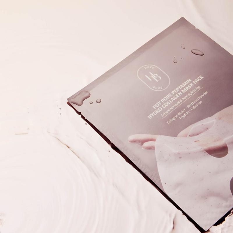 HEVE BLUE Горшочек Pore Peptamin Hydro Collagen Mask Pack 35г*4шт