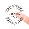 PVC, Transparent Thank-you Stickers, Gift Sealing Stickers, Packaging Decorative Stickers, Circular, Adhesive Labels