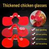 Medium Anti-Peck Chicken Glasses with Holes - Eye Masks for Chickens and Pheasants
