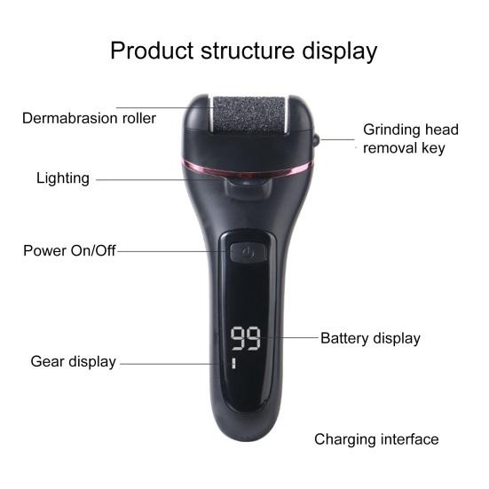 Grinder Washable Rechargeable 1200mAh Battery Handheld Electric Foot Callus Remover Pedicure Kit