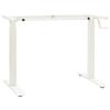 VidaXL Height-Adjustable Desk Frames with Manual Crank White