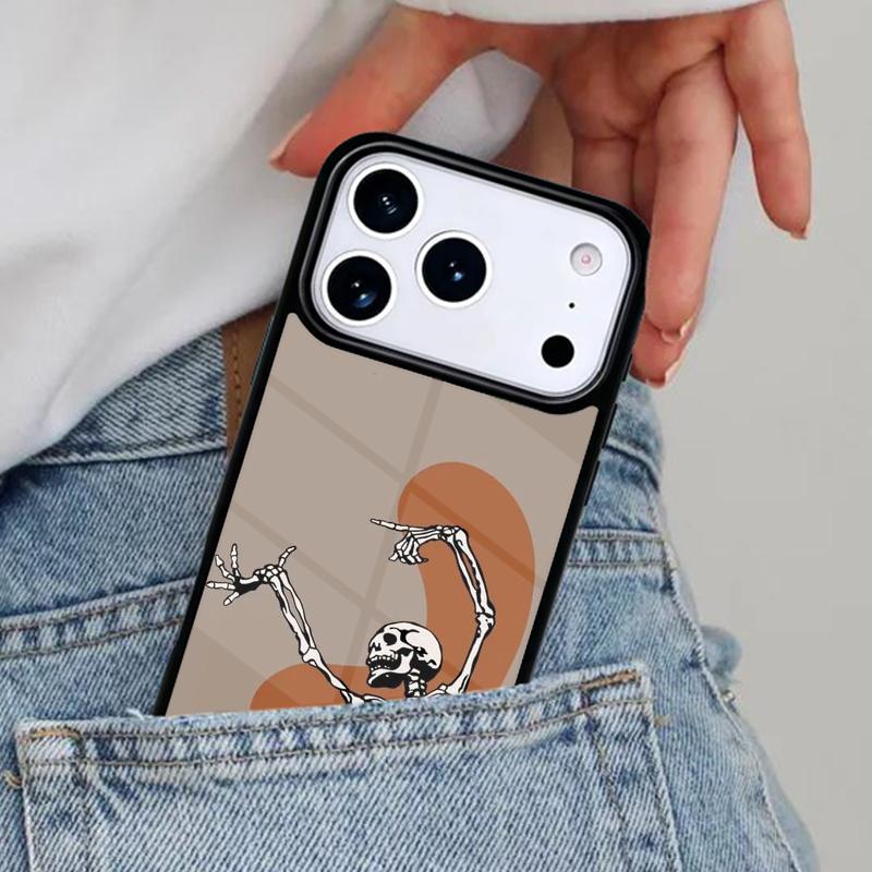 Милый чехол для телефона с черепом для iPhone 16e 15 14 13 12 17 Pro Max Plus Air 17pro Чехол Coque