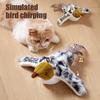 Yousheng Chirping Bird Cat Toy Rechargeable Plush Bird Flapping Wings Interactive Electric Flying Bird Toy for Cats Chasing Natural Hunting Instinct