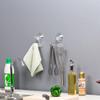 Home Kitchen Heavy Duty Seamless Clear Plastic Smooth Sucker Wall Hangers Holder Suction Hooks